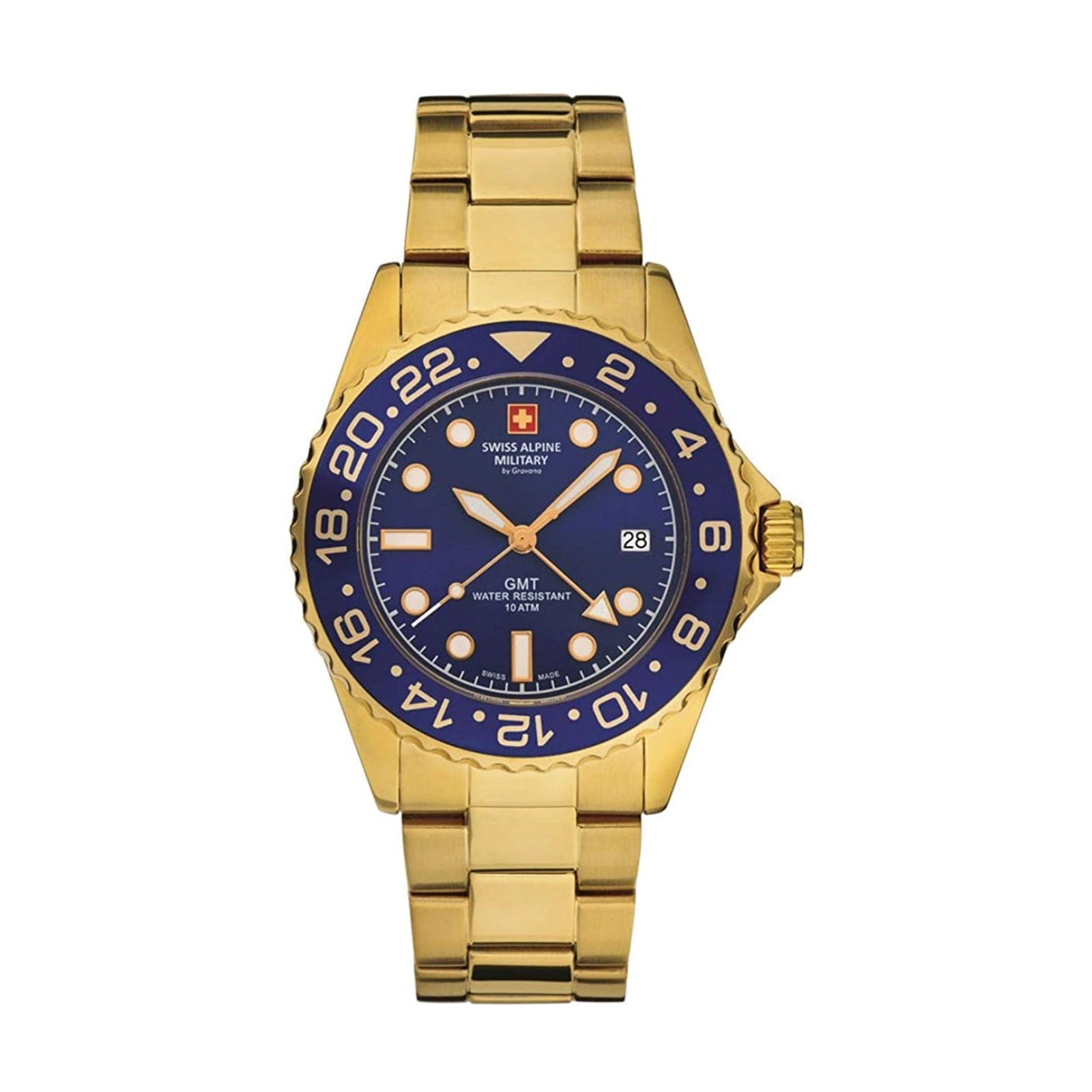 Swiss Alpine Military GMT 7052.1115SAM Mens Watch - Swiss Alpine Military GMT 7052.1115SAM Mens Watch